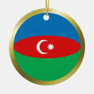 Azerbajdzjans flagga ornament