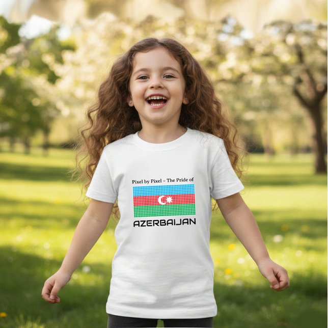 Azerbajdzjans flagga t shirt (Skapare uppladdad)