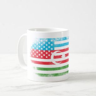 Azerbajdzjansk amerikanska flaggan Azerbajdzjan Kaffemugg