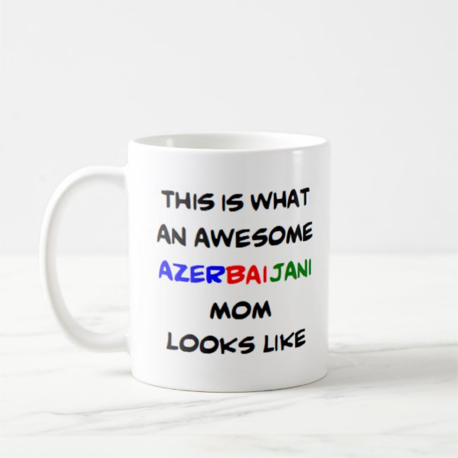 azerbajdzjansk mamma, awesome kaffemugg (Vänster)