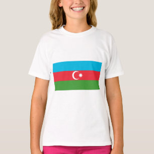 Azerbajdzjanska Flagga (Azerbajdzjan) T Shirt