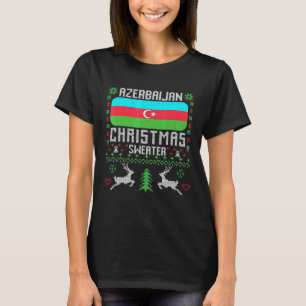 Azerbajdzjanska Flagga azerbajdzjanska julsötare T Shirt