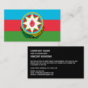 Azerbajdzjanska Flagga och nationalemblem, Azerbaj Visitkort