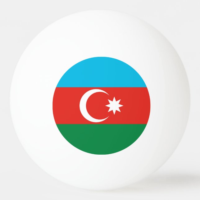 Azerbajdzjanska flaggan pingisboll (Framsidan)