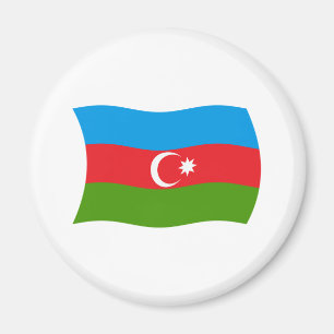 Azerbajdzjanska flaggmagnet magnet
