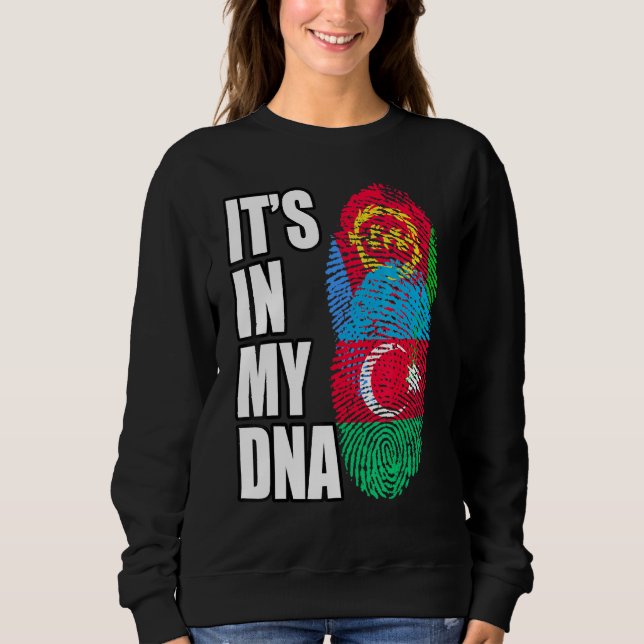 Azerbajdzjanska och eritreanska Mix DNA-Flagga T Shirt (Framsida)