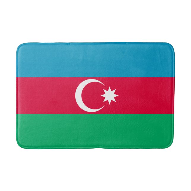 Azerbajdzjanska patriotiska flaggan badrumsmatta (Framsidan)