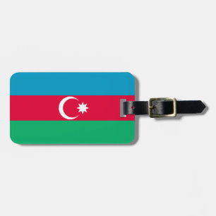 Azerbajdzjanska patriotiska flaggan bagagebricka