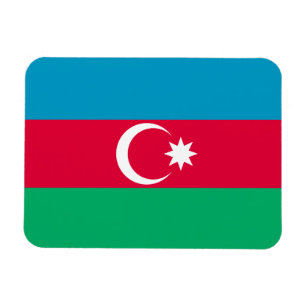 Azerbajdzjanska patriotiska flaggan magnet