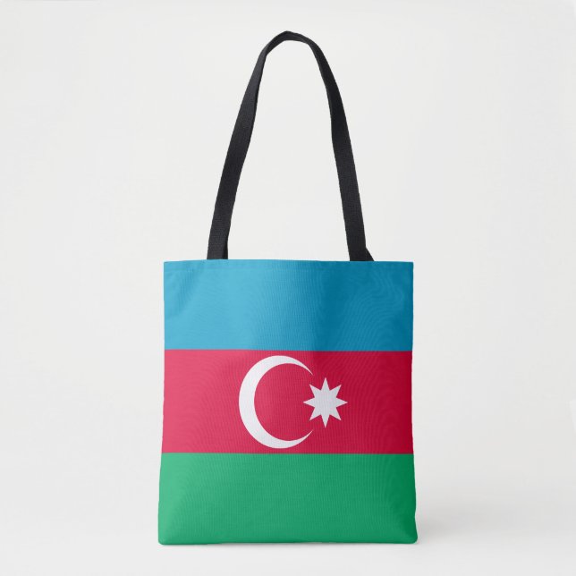 Azerbajdzjanska patriotiska flaggan tygkasse (Framsida)