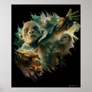 Azg-, Narzug- och Bolg-grafik Poster