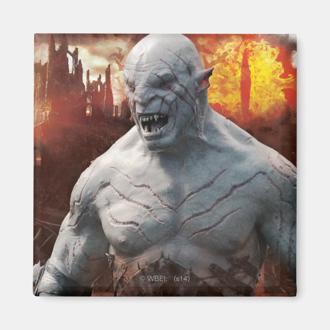 Azg & Orcs Silhouette Graphic Magnet (Framsidan)