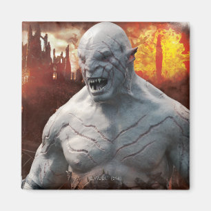 Azg & Orcs Silhouette Graphic Magnet
