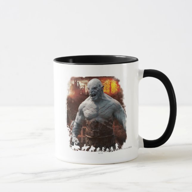 Azg & Orcs Silhouette Graphic Mugg (Höger)