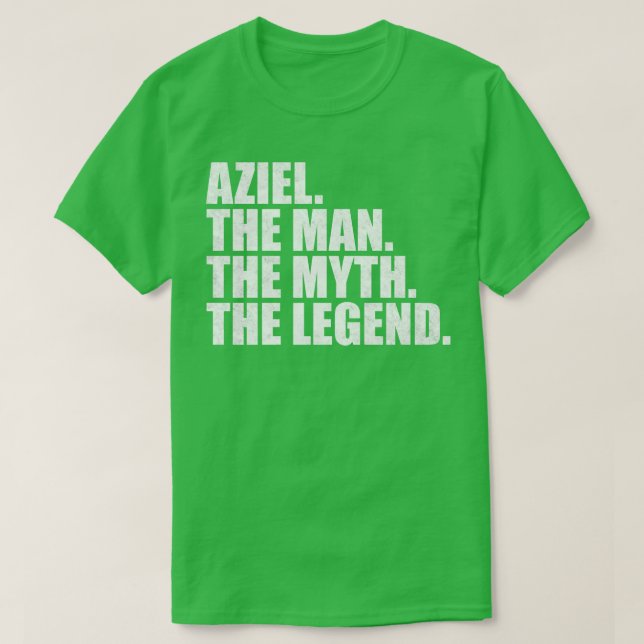 AzielAziel Namn Aziel givet namn T Shirt (Design framsida)