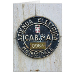 Azienda Electrica Municipale Cabina-Milano, Italie Hälsningskort
