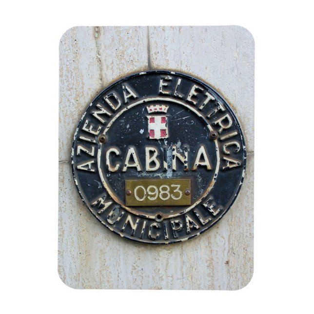 Azienda Electrica Municipale Cabina-Milano, Italie Magnet (Vertikal)