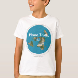 Azimuthal Equidistant "plan sanning.", UngeT-tröja Tee Shirt