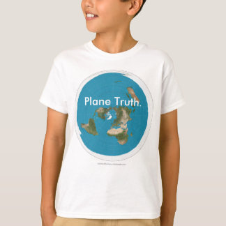 Azimuthal Equidistant "plan sanning.", UngeT-tröja Tee Shirt