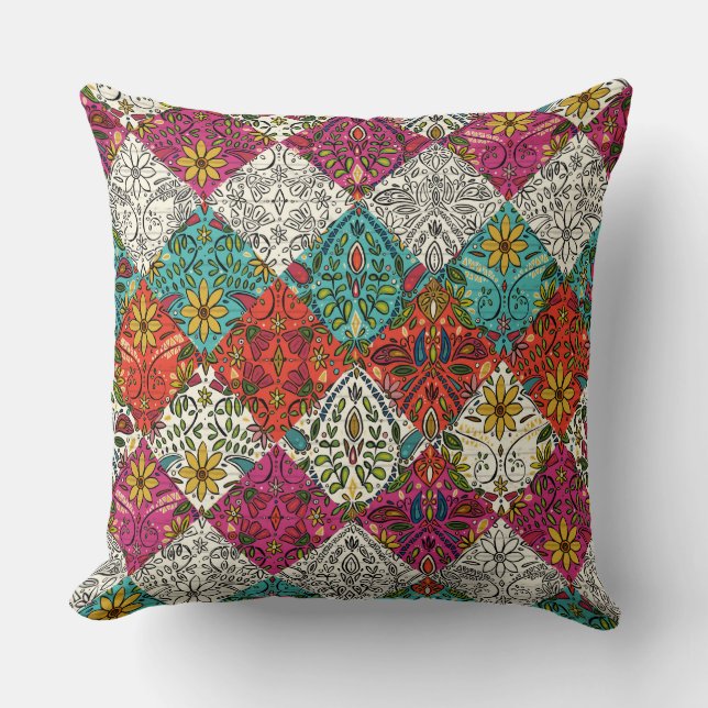 aziza patchwork kudde (Framsida)