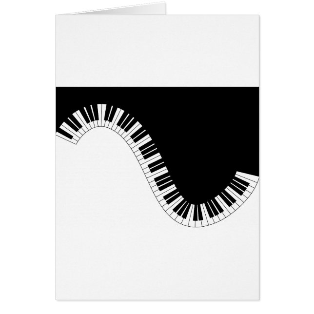 Aziza Tangentbord Instruments Hälsningskort (Framsidan)