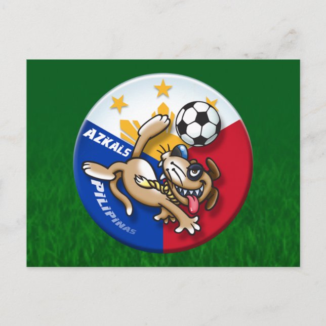 Azkals Fotbollsinsats Vykort (Framsida)