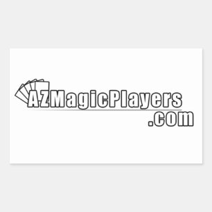 AZMagicPlayers.com Sticker Rektangulärt Klistermärke