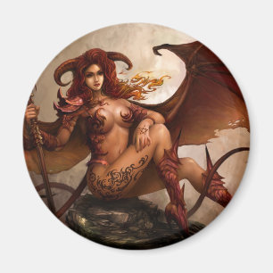 Azmodeus mörk ängel "demon", magnet