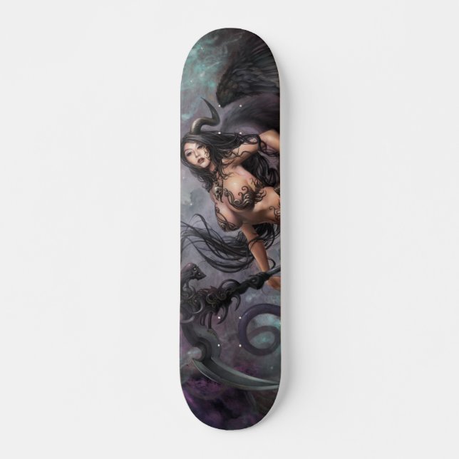 Azmodeus mörk änglar "Helchen", Skateboard Bräda 19,5 Cm (Framsida)