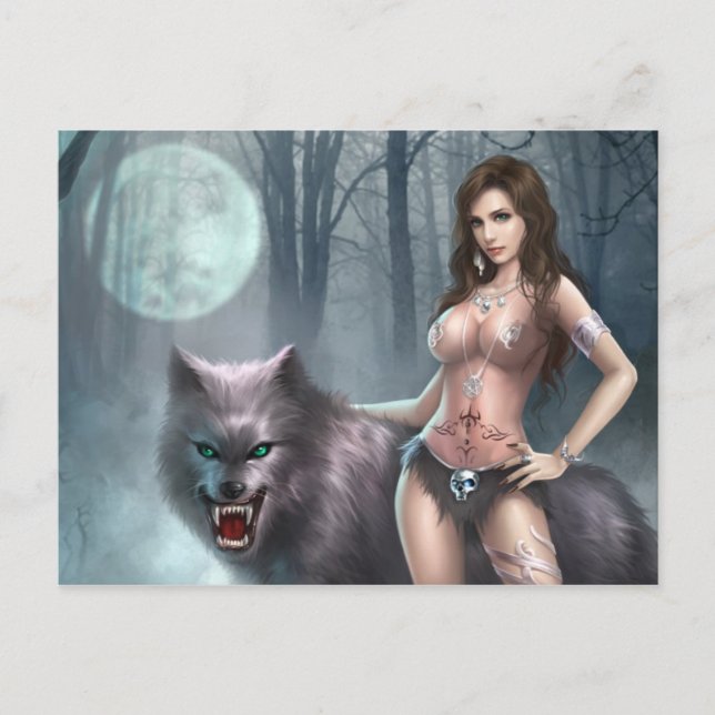 Azmous Lycan Queen, vykort (Framsida)