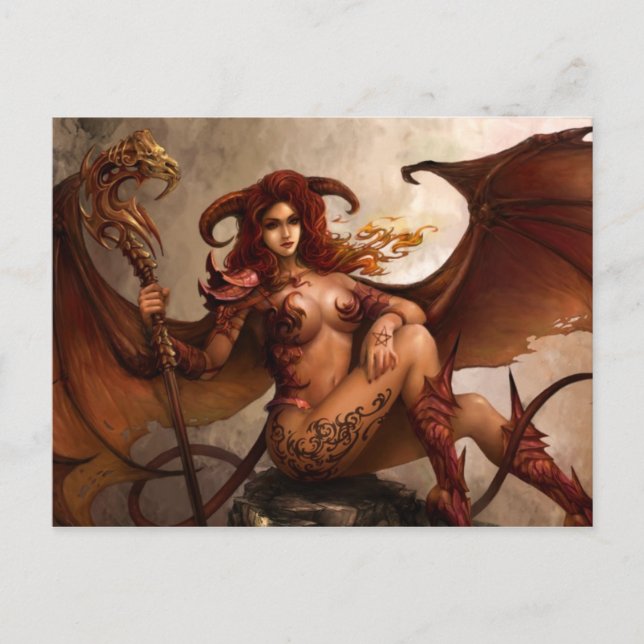 Azmous Mörk Angel "Demon", vykort (Framsida)