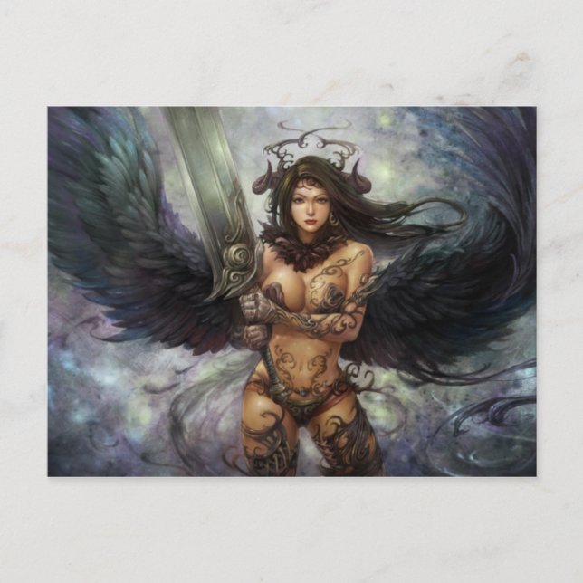 Azmous Mörk Angel "Sunilda", vykort (Framsida)