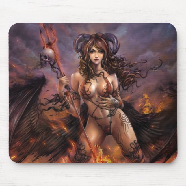 Azmous Mörk Änglar ’Charon’, Mouse Pad Musmatta (Framsidan)