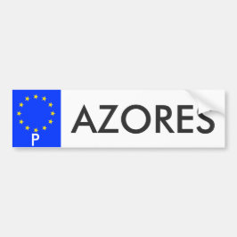 Azorerna Europeiska unionens registreringsskylt Bildekal