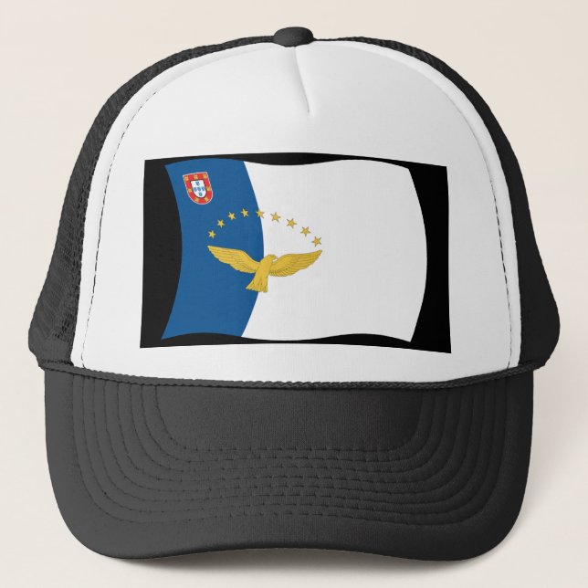 Azorerna Flagga Hat Truckerkeps (Framsida)