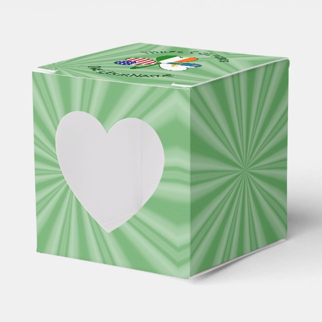 Azorerna, Irland, USA, Shamrock Flagga Personlig Presentaskar (Framsidan Sidan)