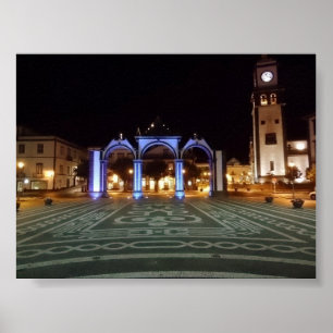 Azorerna - Ponta Delgada Poster
