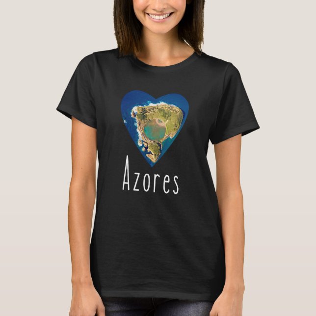 Azorerna Portugal Portugisiska roterna Azorerna So T Shirt (Framsida)