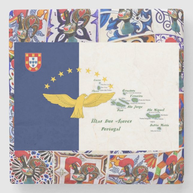 Azorerna, Portugal Stenunderlägg (Framsidan)