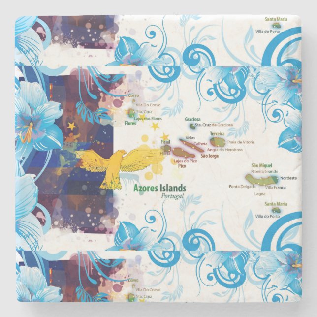 Azorerna, Portugal Stenunderlägg (Framsidan)