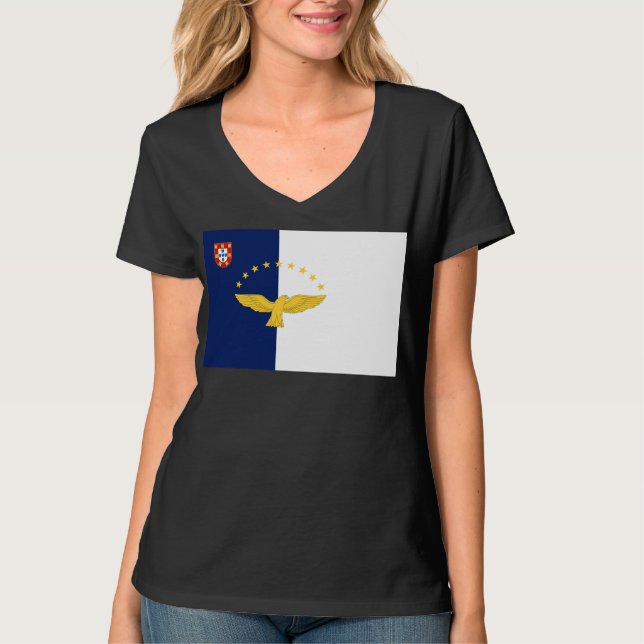 Azorerna, Portugal T Shirt (Framsida)