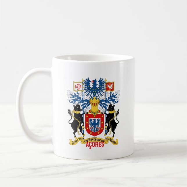 Azorerna vapen kaffemugg (Vänster)