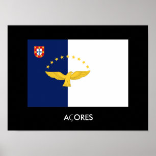 Azorernas Flagga Poster