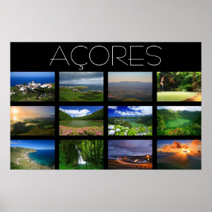 Azorernas landskap poster
