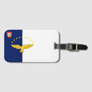 Azorernas öar, flagga, bagagemärkning bagagebricka