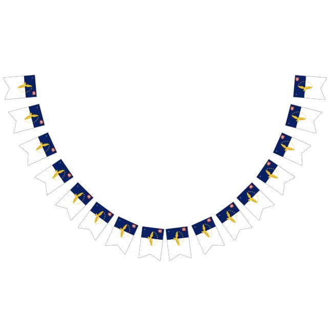 Azorernas öar flagga buntbanderoll (Alla)