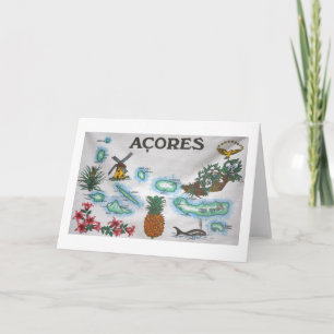 Azorernas souvenir kort