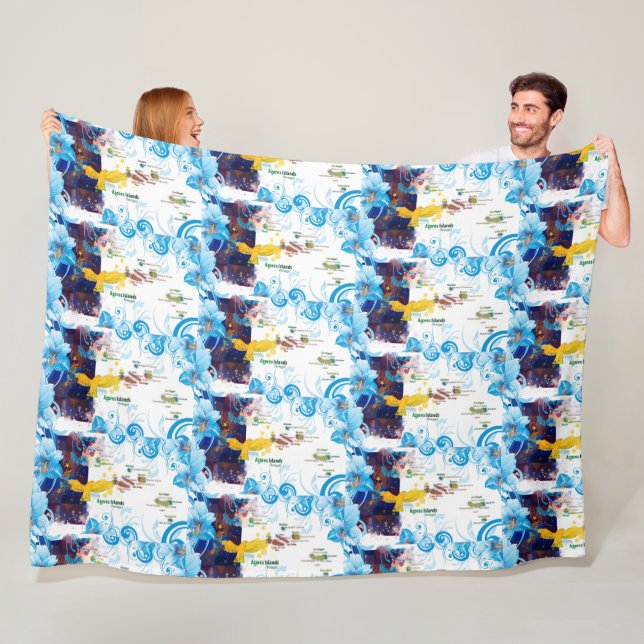 Azorernas utformning fleecefilt (På plats)