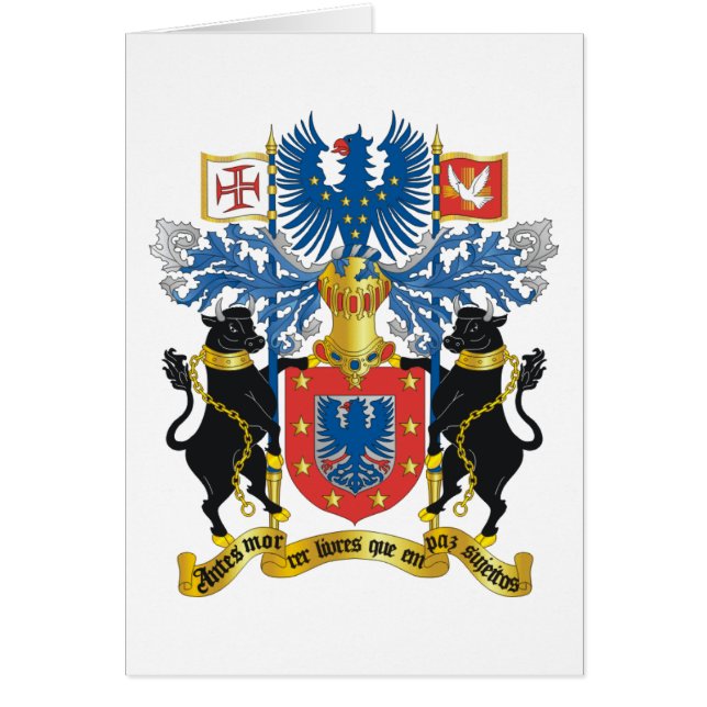 azores emblem hälsningskort (Framsidan)