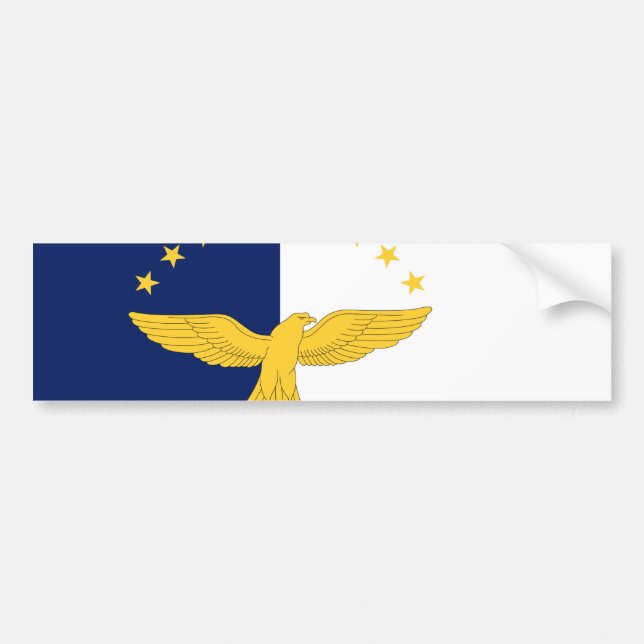 Azores flagga bildekal (Framsidan)